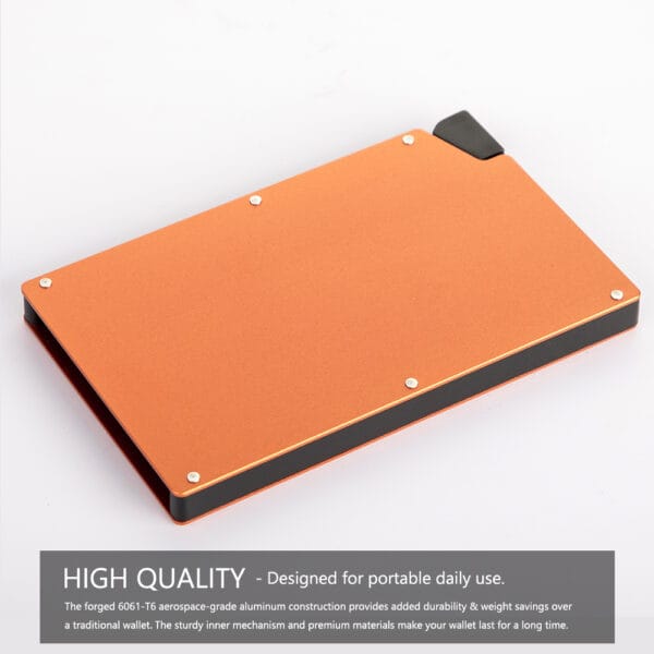 Boson RFID Pop Up Credit Card Holder Custom Aluminum Metal Men Card Wallet Factory Wholesale - 图片 5