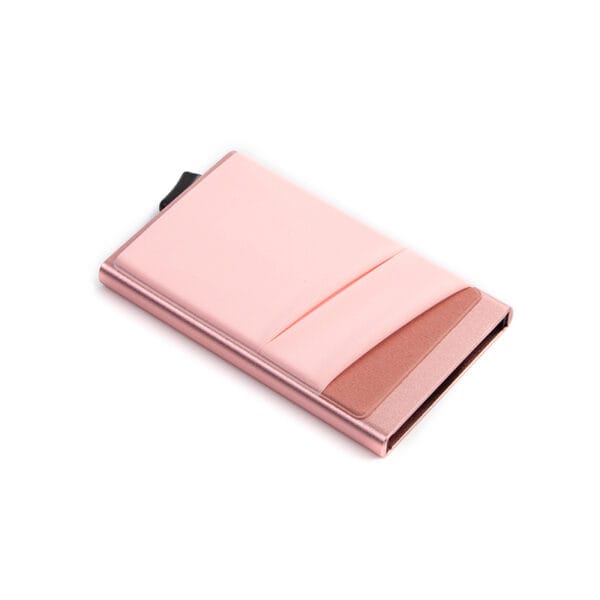 Boson RFID Aluminum Pop Up Card Holder 3M Elastic Coin Pocket Credit Card Wallet Manufacturers Wholesale Purse - 图片 4