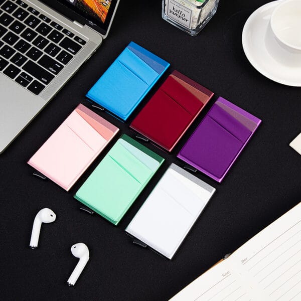 Boson RFID Aluminum Pop Up Card Holder 3M Elastic Coin Pocket Credit Card Wallet Manufacturers Wholesale Purse - 图片 5