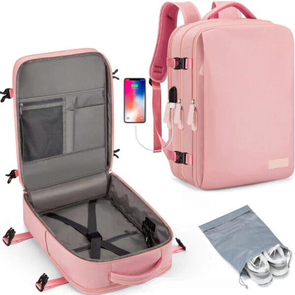 Fashionable Storage Travel Computer Backpack For Girls - 图片 2