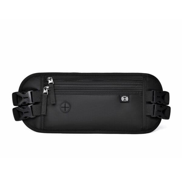 Anti-theft Multi-Functional RFID Waterproof Document Passport Bag Sports Waist Bag Invisible Storage Document Bag - 图片 3