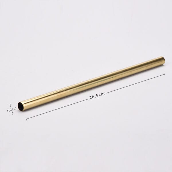 TRITAN Milk Tea Drink Reuse 304 Stainless Steel Metal Extended Straw Set Water Cup Straw - 图片 2