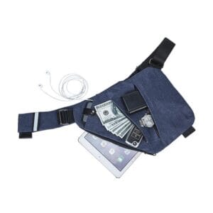 Anti-theft Multi-functional Close-fitting Digital Storage Canvas Chest Cross-body Sports Belt Bag