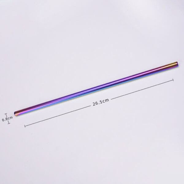 TRITAN Milk Tea Drink Reuse 304 Stainless Steel Metal Extended Straw Set Water Cup Straw - 图片 15