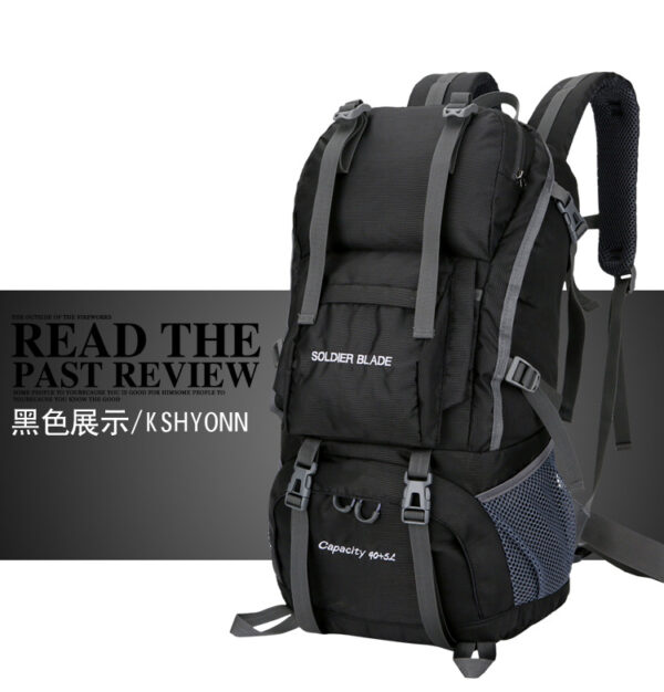 Outdoor Mountaineering Waterproof Wear-Resistant Convenient Travel Change LOGO Hiking Sports Backpack - 图片 4