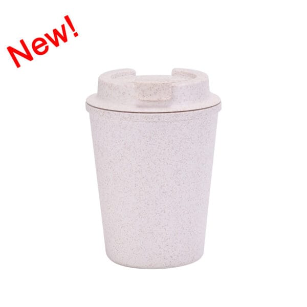 Portable Fashion Simple Double-Layer Carry Mini Car Wheat Straw Coffee Wheat Fragrant Cup - 图片 2