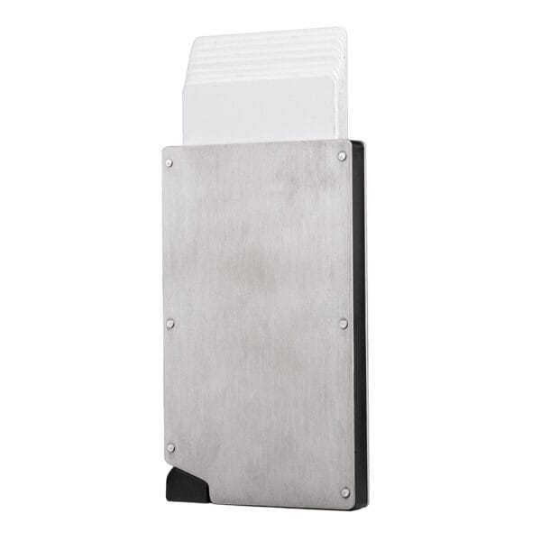 Boson RFID Stainless Steel Pop-Up Credit Card Holder Wholesale Luxury Metal Wallet for Men