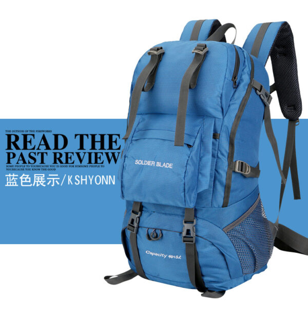 Outdoor Mountaineering Waterproof Wear-Resistant Convenient Travel Change LOGO Hiking Sports Backpack - 图片 3