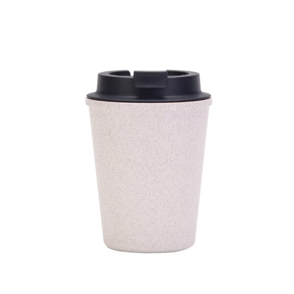 Portable Fashion Simple Double-Layer Carry Mini Car Wheat Straw Coffee Wheat Fragrant Cup - 图片 5