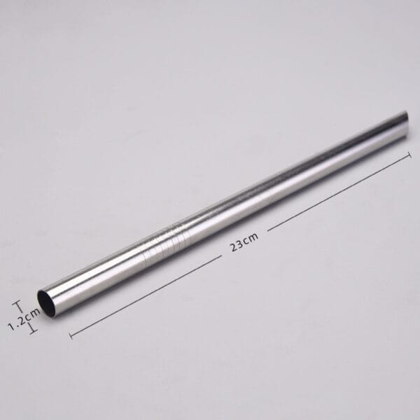 TRITAN Milk Tea Drink Reuse 304 Stainless Steel Metal Extended Straw Set Water Cup Straw - 图片 8