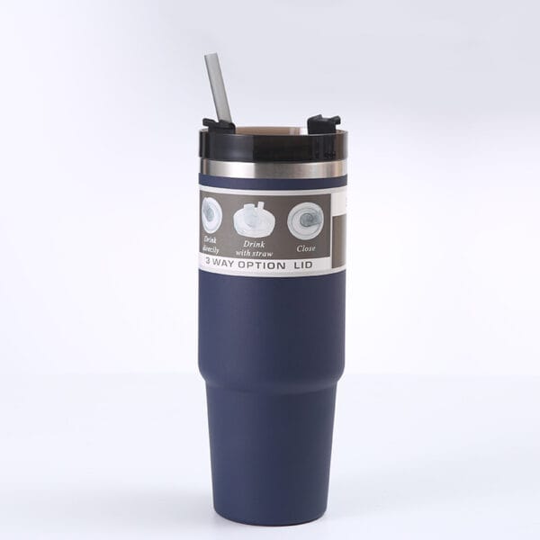 Outdoor Portable 304 Stainless Steel Insulation And Cooling 30oz Portable Car Cup Tumbler - 图片 12