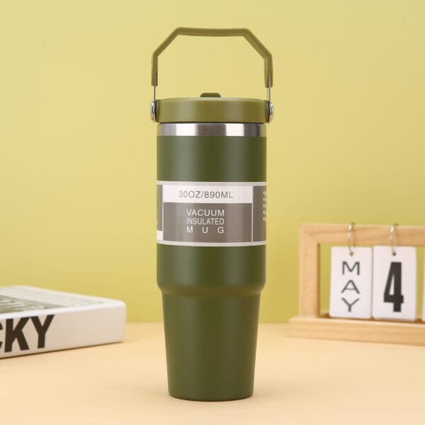 Outdoor Portable 304 Stainless Steel Insulation And Cooling 30oz Portable Car Cup Tumbler - 图片 13