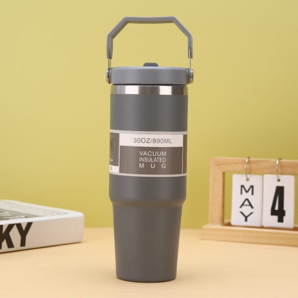 Outdoor Portable 304 Stainless Steel Insulation And Cooling 30oz Portable Car Cup Tumbler - 图片 3