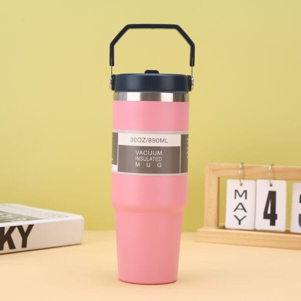 Outdoor Portable 304 Stainless Steel Insulation And Cooling 30oz Portable Car Cup Tumbler - 图片 8