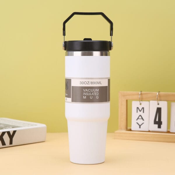 Outdoor Portable 304 Stainless Steel Insulation And Cooling 30oz Portable Car Cup Tumbler - 图片 9